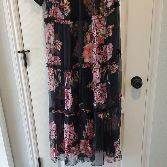 Johnny Was (Jade) Lizzy Silk Ruffle Maxi Dress - Picture 7 of 11